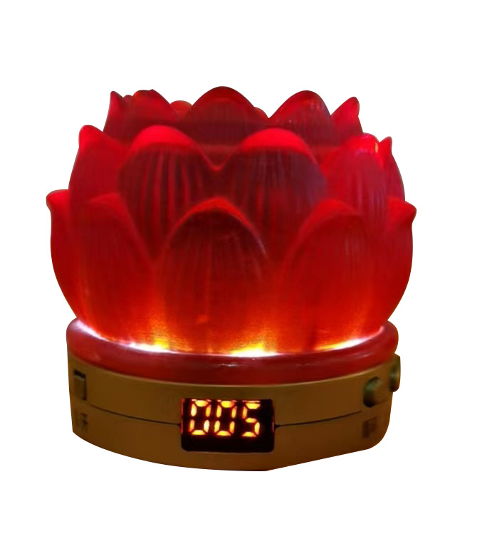 红色莲花灯